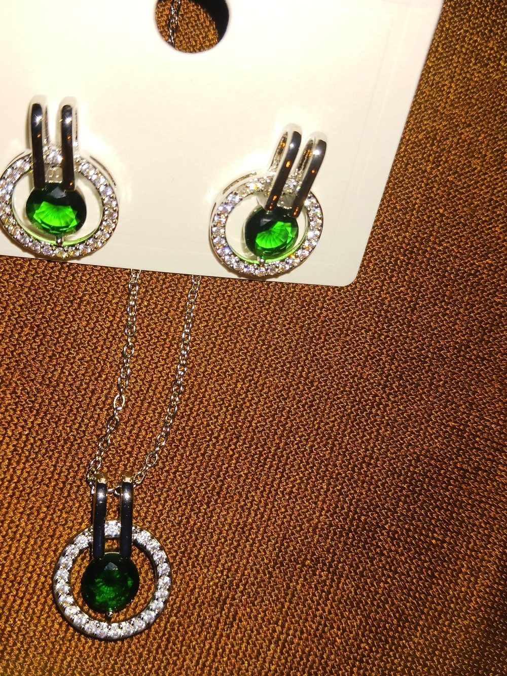 Green Necklace Set - Picture 3 of 9